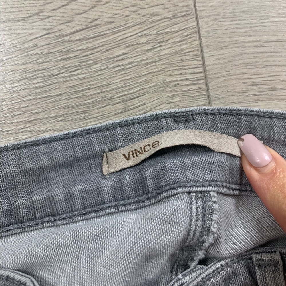 Vince Grey Skinny Seamed Stretch Legging Jeans - Picture 7 of 16
